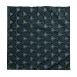 Bluish Triangular Patterned Tablecloth