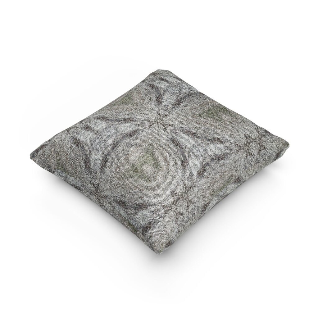 Woven Pillow — Neutral Textured Geometric Throw Pillow