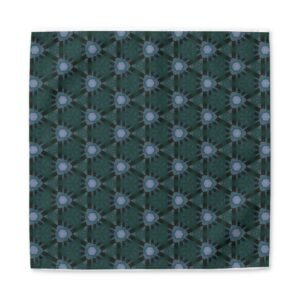 Bluish Triangular Pattern Cotton Twill Napkin —Pattern Dinner Napkin