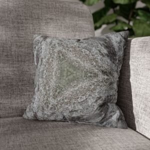 Gray Kaleidoscope Stone Pattern Texture Pillowcase
